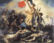 Eugene Delacroix liberty leading the people France oil painting artist